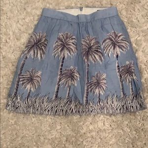J.Crew Blue Linen skirt
